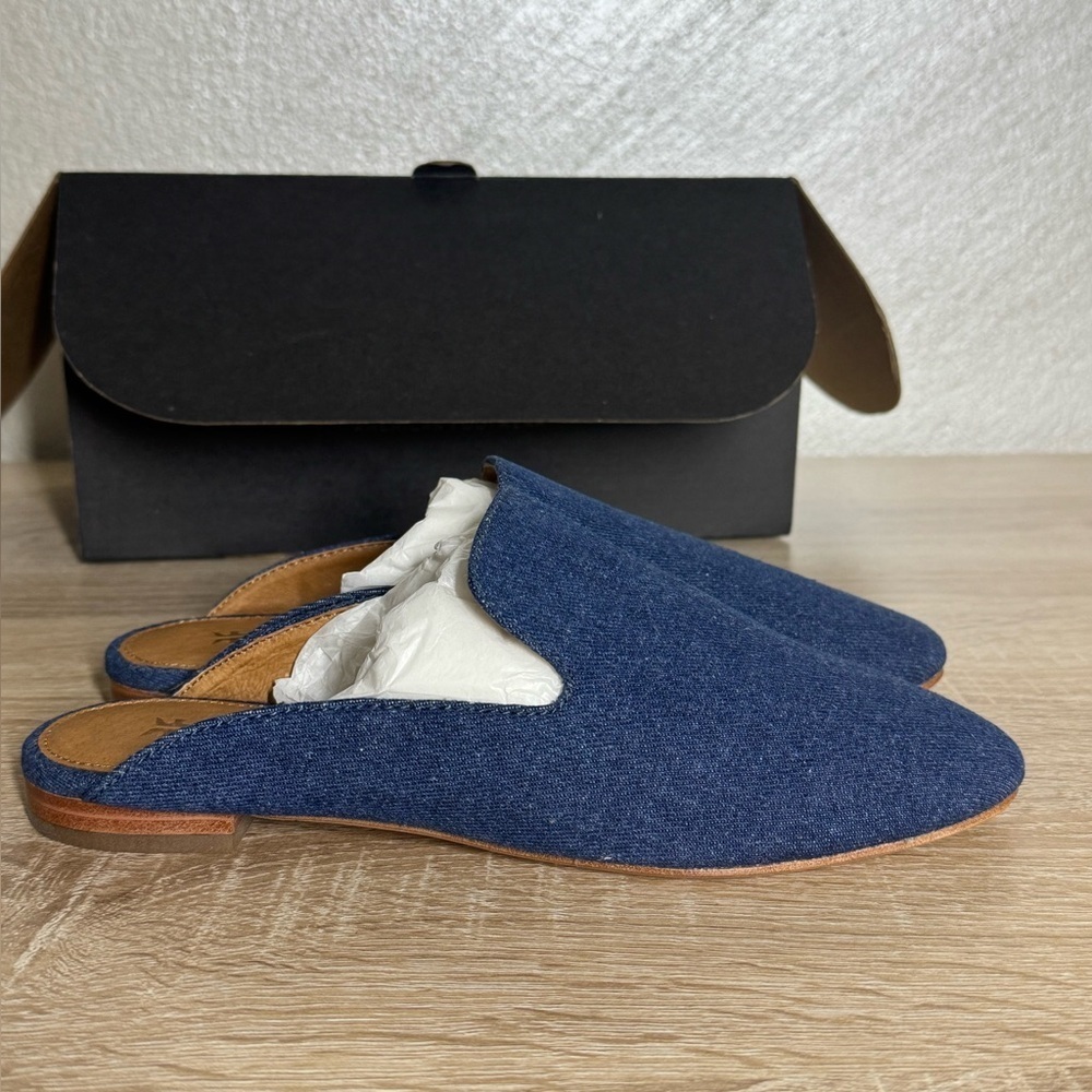 Frye Denim Blue Slip-On Mule Clogs for Women - Picture 3 of 11
